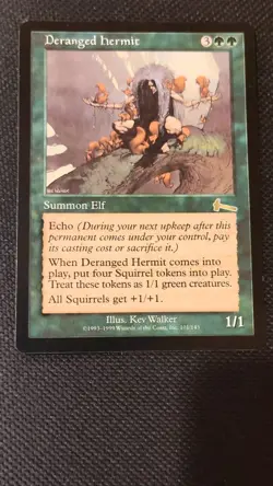 Deranged Hermit Rare Urza's Legacy Summon Elf MTG - Image 5