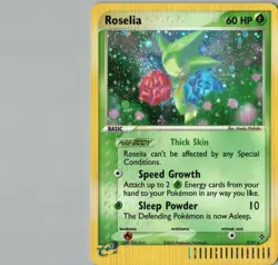 Pokemon TCG Roselia EX Dragon Holo rare 9/97 LP - Image 1
