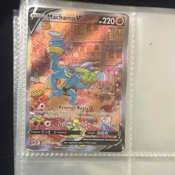 The Pokemon Company Machamp V Full Art Holo Ultra Rare Astral Radiance 172/189 - Image 1