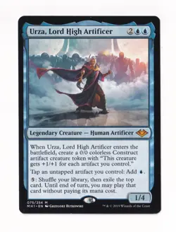 Magic The Gathering Modern Horizons #75 Urza, Lord High Artificer - Image 1