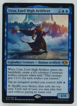 Magic The Gathering Modern Horizons #75 Urza, Lord High Artificer - Image 5