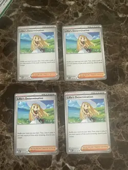 Lillie’s Determination 4x Playset Pokemon TCG Mega Evolution ME01 119/132 - Image 1