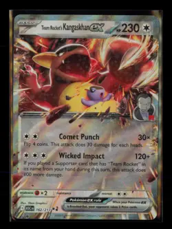 Team Rocket's Kangaskhan ex 162/217 Double Rare Ascended Heroes NM/M Pokemon - Image 1