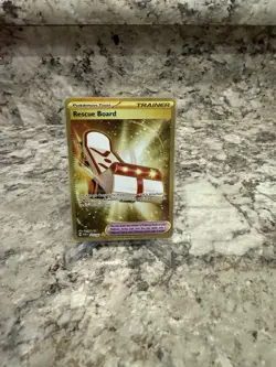 Rescue Board 225/167 Pokemon Twilight Masquerade Gold Hyper Rare Holo NM - Image 1