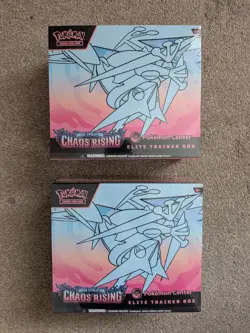 x2 Pokemon TCG Pokemon Center Chaos Rising Elite Trainer Box ETB New Sealed #1 - Image 1