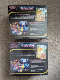 x2 Pokemon TCG Pokemon Center Chaos Rising Elite Trainer Box ETB New Sealed #1 - Image 2