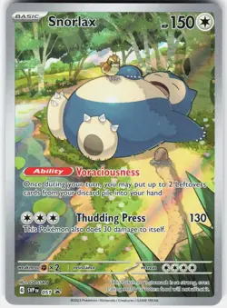 Pokemon Snorlax 051 Holo Promo Scarlet & Violet Promo Pokemon Near Mint - Image 1