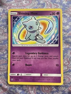 The Pokemon Company Shining Mew 40/73 Shining Legends Holo Shiny Rare EN 2017 - Image 1