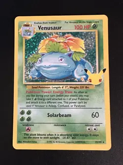 Venusaur 105/12 Pokemon Celebrations Classic Collection 25th Anniversary Holo NM - Image 3