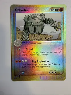 Graveler 29/97 Ex Dragon Reverse Holo eReader Pokemon LP - Image 1