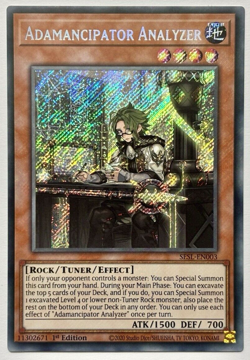 SESL-EN003 Adamancipator Analyzer Secret Rare 1st Ed Lightly Played YuGiOh Card - Image 1