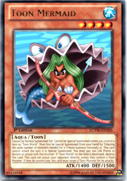 Toon Mermaid - LCYW-EN105 - Rare - 1st Edition Yugioh - Image 1