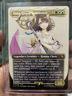 Yuna, Grand Summoner (Borderless) Commander: Final Fantasy Regular, NM - Image 1
