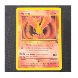 Pokemon Moltres 70 HP Fossil Rare 27/62 English Card 1999 - Image 1