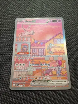 Pokemon TCG Mew 151 Promo Holo Card With Penny Sleeve And Toploader - Image 1