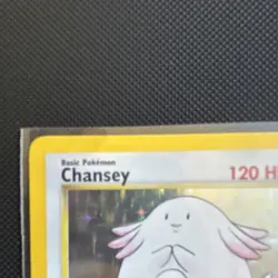 Pokemon Chansey (Holo Rare) 3/102 Base Set 1999 Basic 120 HP Wizards TCG Card - Image 2