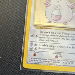 Pokemon Chansey (Holo Rare) 3/102 Base Set 1999 Basic 120 HP Wizards TCG Card - Image 5