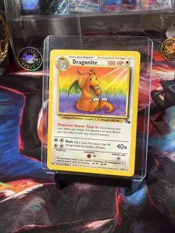 Pokemon TCG Dragonite 19/62 Fossil Non-Holo Rare Card Unlimited LP - Image 1
