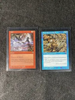 Magic: The Gathering Boil & Steal Enchantment Instant Cards Lot 1997 Vintage - Image 1