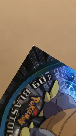 Pokemon TCG Blastoise 09 Silver Foil Card 1999 Topps TV Series Black Label LP - Image 4