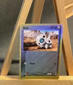 Pokemon Card - Aron Ruby and Sapphire 50/109 Common Reverse Holo LP - Image 1