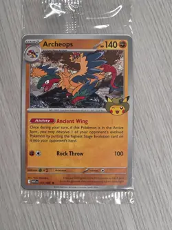 * New * Pokemon Archeops Card - Chicago Fossil Museum Promo ARCHEOPS card SEALED - Image 1