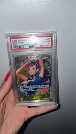 One Piece 2025 Nico Robin EB03-55 Alternate Art Gem PSA 10 Japanese Card - Image 1