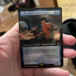 MTG Dr. Who Adric, Mathematical Genius Extended Art Foil Rare NM/M WHO - Image 1