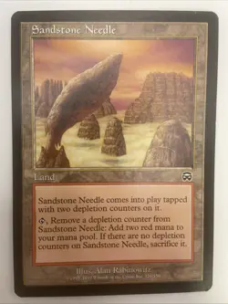 Sandstone Needle LP Mercadian Masques Red Depletion Land 326/350 MTG Magic - Image 1