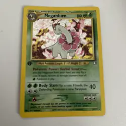 Pokemon 1st Meganium 10/111 Neo Genesis Holo - Image 1