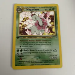 Pokemon 1st Meganium 10/111 Neo Genesis Holo - Image 2