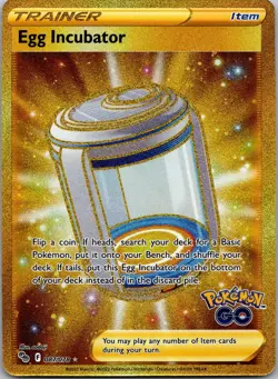 Egg Incubator 087/078 Secret Rare Pokemon GO Pokemon Near Mint - Image 1