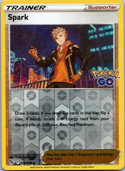 Spark 070/078 Uncommon Pokemon GO Pokemon Reverse Holo Near Mint - Image 1