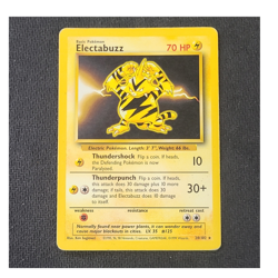 Pokemon Electabuzz 70 HP Base Set Common Basic 20/102 English 1999 - Image 1
