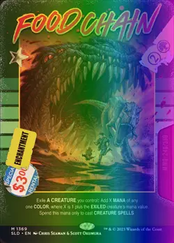 MTG Magic the Gathering Food Chain (1369/1431) Secret Lair Drop Series NM FOIL - Image 1