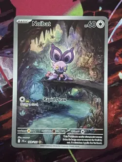 The Pokemon Company Pokemon TCG Noibat 169/159 Sv09 Illus Rare Holo Eng 60 HP - Image 1
