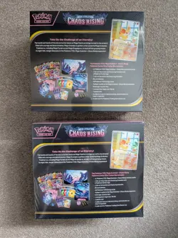 x2 Pokemon TCG Pokemon Center Chaos Rising Elite Trainer Box ETB New Sealed #2 - Image 2