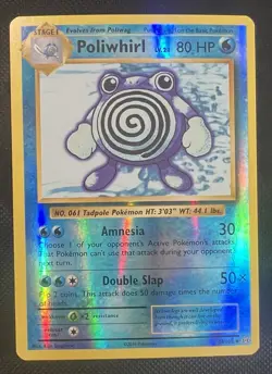 2016 Pokemon Poliwhirl Reverse Holo 24/108 XY Evolutions LP - Image 1