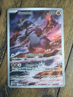 Pokemon TCG Groudon Illustration Rare Paradox Rift 199/182 🔥🔥 - Image 1