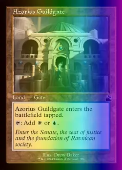 MTG Magic the Gathering Azorius Guildgate (396/497) Ravnica Remastered NM FOIL - Image 1