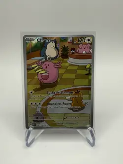 Pokemon TCG Chansey 187/167 Twilight Masquerade Illustration Rare NEAR MINT - Image 1