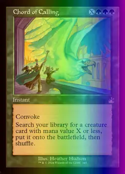 MTG Magic the Gathering Chord of Calling (345/497) Ravnica Remastered LP FOIL - Image 1