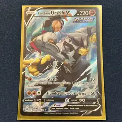 Pokemon TCG Rapid Strike Urshifu V TG20/TG30 Brilliant Stars Ultra Rare - Image 1