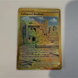 The Pokemon Company Pokemon TCG Collapsed Stadium 215/196 Secret Rare Holo EN - Image 1
