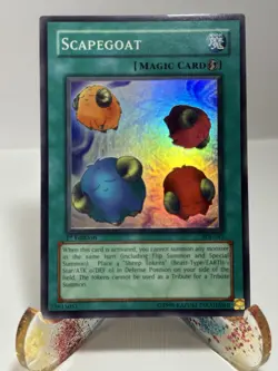 Yu-Gi-Oh! Scapegoat SDJ-041 1st Edition Super Rare LP - Image 1