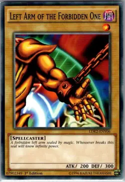 Left Arm of the Forbidden One LDK2-ENY06 Legendary Decks II - Yu Gi Oh Card - NM - Image 1