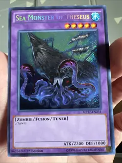 Yugioh Sea Monster of Theseus MP17-EN231 Secret Rare 1st Ed NM - Image 1