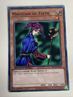 Yugioh - Magician of Faith x 3 - 1st Edition NM - Plus Free Holographic Card - Image 4