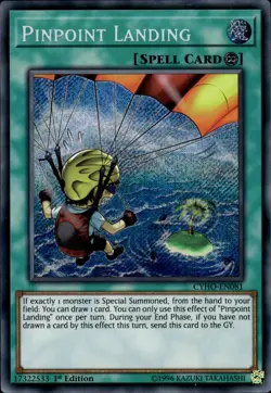 Pinpoint Landing - Secret Rare 1st Edition CYHO-EN081 - NM - YuGiOh - Image 1