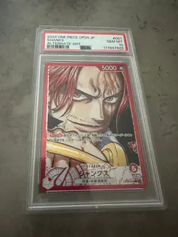 2024 One Piece OP09 #001 JP Shanks Alternate Art PSA10!!! - Image 1